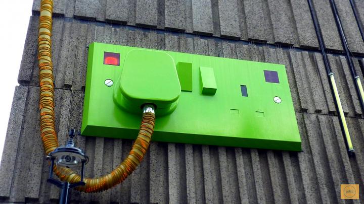 The Giant Plug sculpture